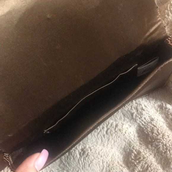 Golden brown beaded purse from sax fifth avenue - Picture 3 of 4